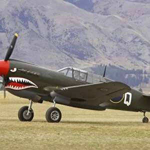 New Zealand, Otago, Wanaka, Warbirds Over Wanaka, Curtiss P-40 Kittyhawk