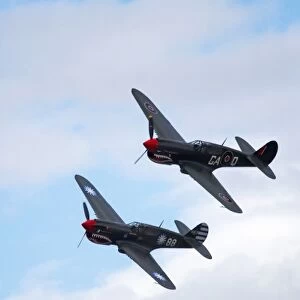 New Zealand, Otago, Wanaka, Warbirds Over Wanaka, Curtiss P-40 Kittyhawks