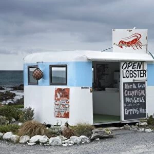 Nins Bin Lobster Caravan, Kaikoura Coast, Marlborough, South Island, New Zealand