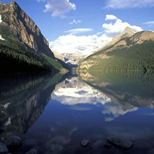 North America, Canada, Alberta, Banff NP, Victoria Glacier and Lake Louise