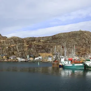 North America Print: The Battery, St. John's Newfoundland Landscape North America Print: The Battery, St. John's Newfoundland Landscape