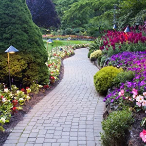 North America; Canada; BC; Victoria; Butchard Gardens In Full Bloom