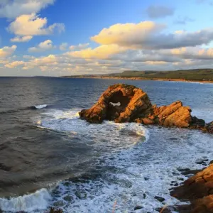North America, Canada, Nova Scotia, Cabot Trail, Margaree Harbour Coastline