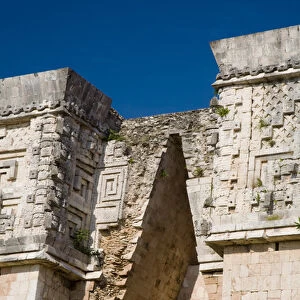 North America, Mexico, Yucatan, Uxmal. Uxmal, a large pre-Columbian ruined city