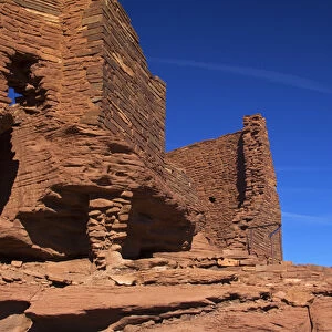 North America, USA, Arizona, Wupatki. Wukoki Pueblo in Wupatki National Monument