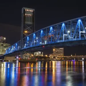 North America; USA; Florida; Jacksonville; The Main street Bridge also known as