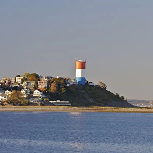 North America, USA, Massachusetts, Winthrop. A view of Winthrop from Deer Island