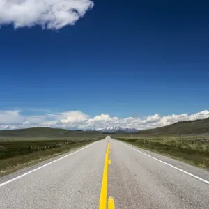 North America; USDA; Idaho; Highway Leading to Beautiful Little City of Rocks