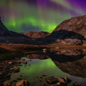 Northern Lights Reflection Print