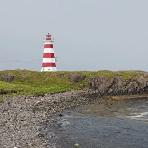 Nova Scotia, Canada. RV at Brier Island Lighthouse