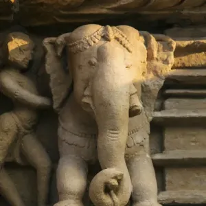 La nymphe et l'éléphant, Khajuraho, Madhya Pradesh, Inde. La nymphe et l'éléphant, Khajuraho, Madhya Pradesh, Inde.