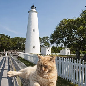 Ocracoke Island Light Station, Outer Banks, North Carolina, USA