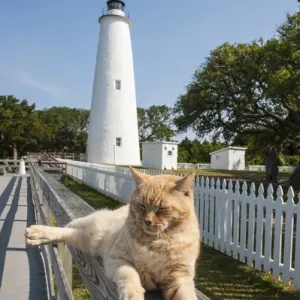 Ocracoke Island Light Station Print