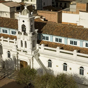 Old Cathedral (Catedral Vieja), viewed from above. Cuenca, Ecuador, South America