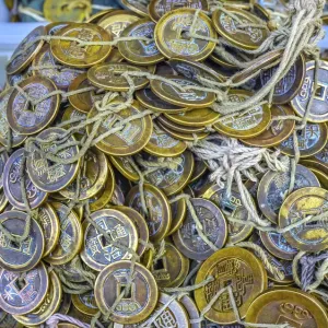 Old Chinese Copper Qing Dynasty Money Coins Print Old Chinese Copper Qing Dynasty Money Coins Print