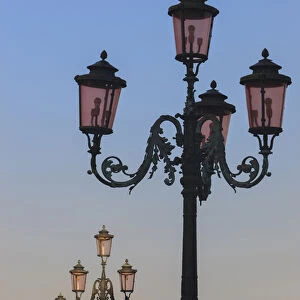 Old Lamp posts. Venice. Italy