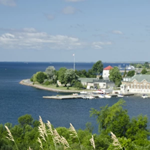 Ontario, Canada, Kingston. View of Royal Military College (aka RMC) & Fort Frederick