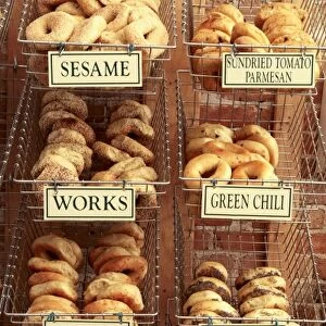 Ouray, Colorado, United States. Variety of different bagels