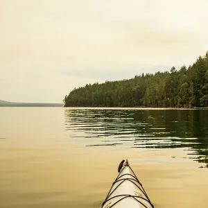 Paddling Hood Canal, Quilcene, Washington State, USA Paddling Hood Canal, Quilcene, Washington State, USA