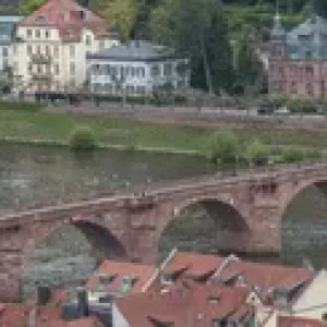 Panorama. City view from Heidelberg Castle. Heidelberg. Germany Panorama. City view from Heidelberg Castle. Heidelberg. Germany