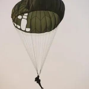 Paratrooper Military parachutists Georgetown GUYANA South America Paratrooper Military parachutists Georgetown GUYANA South America