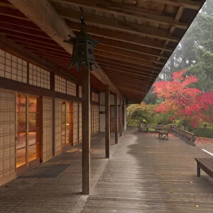 The pavillion at the Portland Japanese Garden, Oregon