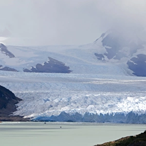 The Perito Moreno Glacier located in the Los Glaciares National Park in the south
