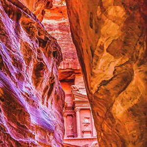 Petra, Jordan. Built by Nabataeans in 100 BC