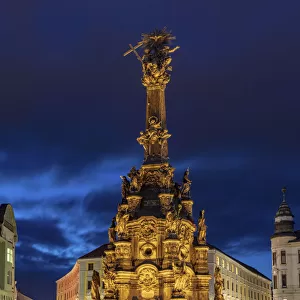 Pillar of the Holy Trinity in the Upper Town Square in Olomouc, Czech Republic