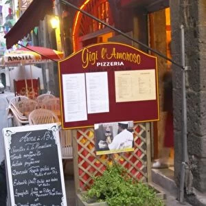 Pizzeria Gigi l Amoroso. Agde town. Languedoc. France. Europe