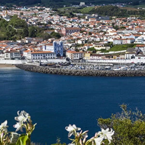 Portugal, Azores, Terceira Island, Angra do Heroismo of the waterfront