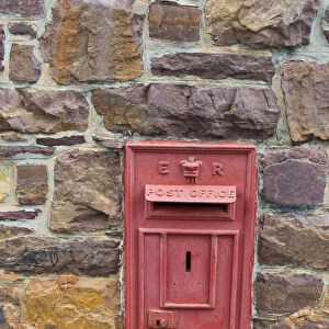 Postal drop box in the old town, Simons Town, South Africa