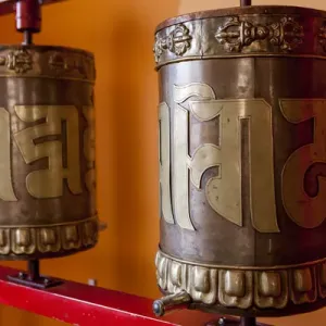Mongolia Prayer Wheel Print at Gandan Monastery Mongolia Prayer Wheel Print at Gandan Monastery