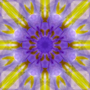 Purple and yellow kaleidoscope abstract Purple and yellow kaleidoscope abstract