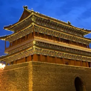 Qianmen Gate Zhengyang Men Looking at Arrow Tower Tiananmen Square Beijing, China Qianmen Gate Zhengyang Men Looking at Arrow Tower Tiananmen Square Beijing, China
