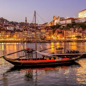 Rabelo boats on the Douro River, Porto, Portugal. (Editorial Use Only) Rabelo boats on the Douro River, Porto, Portugal. (Editorial Use Only)