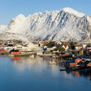 Reine village in winter, Lofoten Islands, Norway