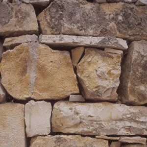 Rock Wall Detail. Vis Island. Croatia