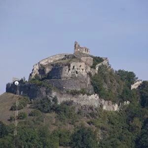 Romania, Transylvania, Rasnov. Carpathian mountain top Rasnov Fortress