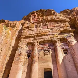 Royal Rock Tomb Arch Petra Jordan Print