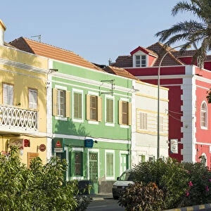 Rua de Praia or Avenida da Republica with old townhouses of trading companies (armazens)