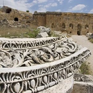 Ruins of the ancient Hierapolis, Pamukkale, Turkey