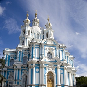 Russia, St. Petersburg, Nevsky Prospect, Smolny Convent. (RF)