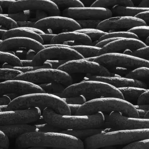 Rusty heavy chains, Grytviken (abandoned whaling station), South Georgia, Antarctica