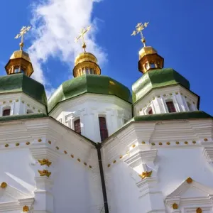 Saint George Cathedral Vydubytsky Monastery Kiev Ukraine Saint George Cathedral Vydubytsky Monastery Kiev Ukraine