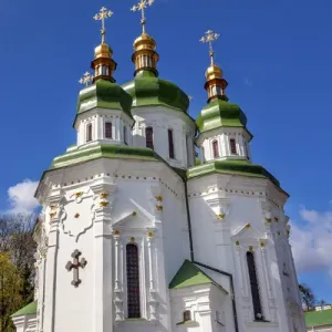 Saint George Cathedral Vydubytsky Monastery Kiev Ukraine Saint George Cathedral Vydubytsky Monastery Kiev Ukraine