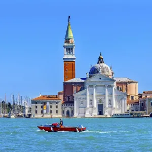 Iglesia de San Giorgio Maggiore, Venecia, Italia. Iglesia del siglo XVI de los benedictinos Iglesia de San Giorgio Maggiore, Venecia, Italia. Iglesia del siglo XVI de los benedictinos
