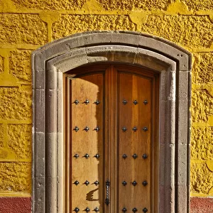 San Miguel De Allende, Mexico. Colorful buildings and doorways
