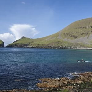Scotland, St. Kilda Islands, Outer Hebrides. Historic island of Hirta, the largest