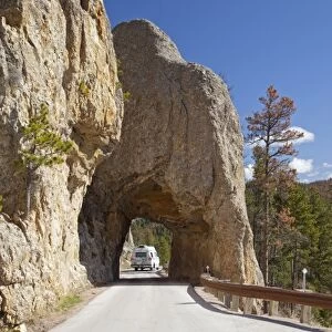 SD, Custer State Park, Needles Highway, narrow tunnel, Tunnel 4